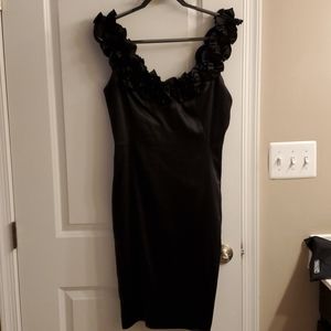 WHBM dress w ruffled neckline SIZE 12